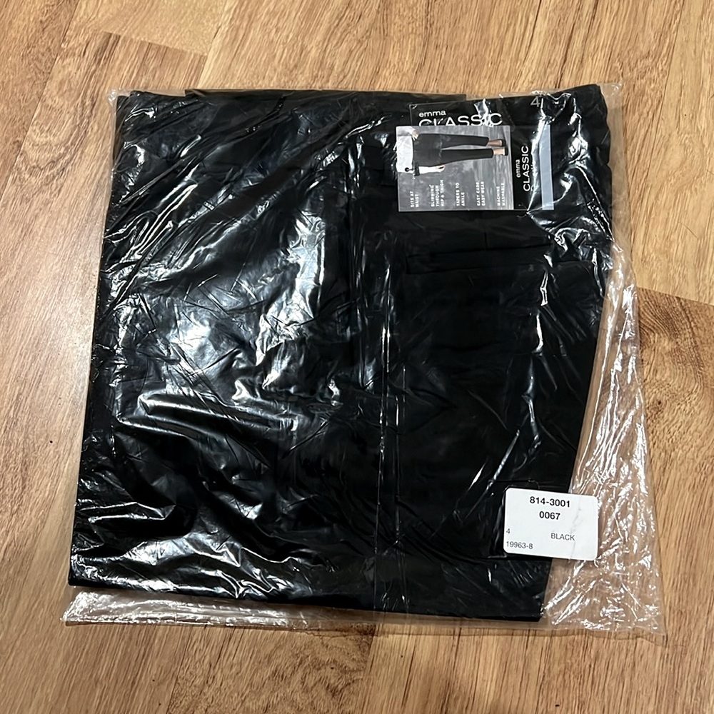 Liz Claiborne Black Straight Leg Pants